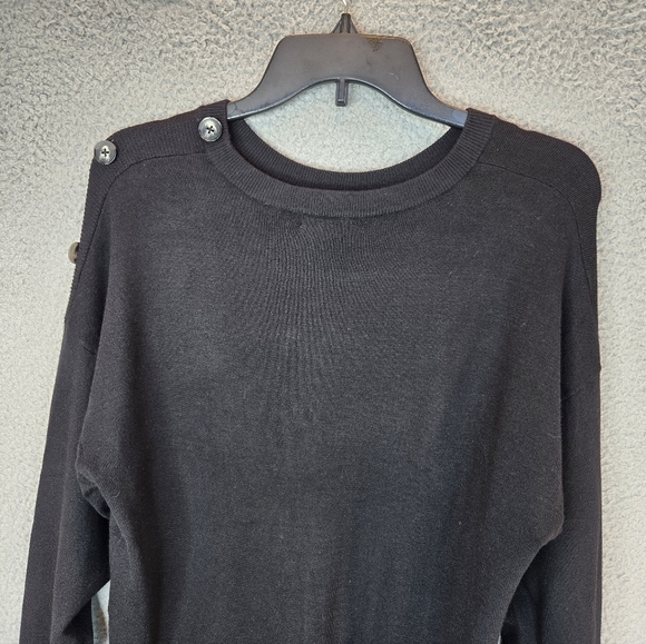 Steve Madden Black Sweater Dress Sz S Womens Soft & Cozy Feel Long Sleeve Warm - Picture 10 of 11